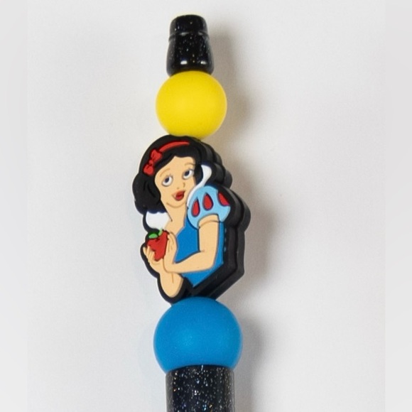 Disney Princess Snow White Custom Made Silicone Beaded Pen - Picture 2 of 2